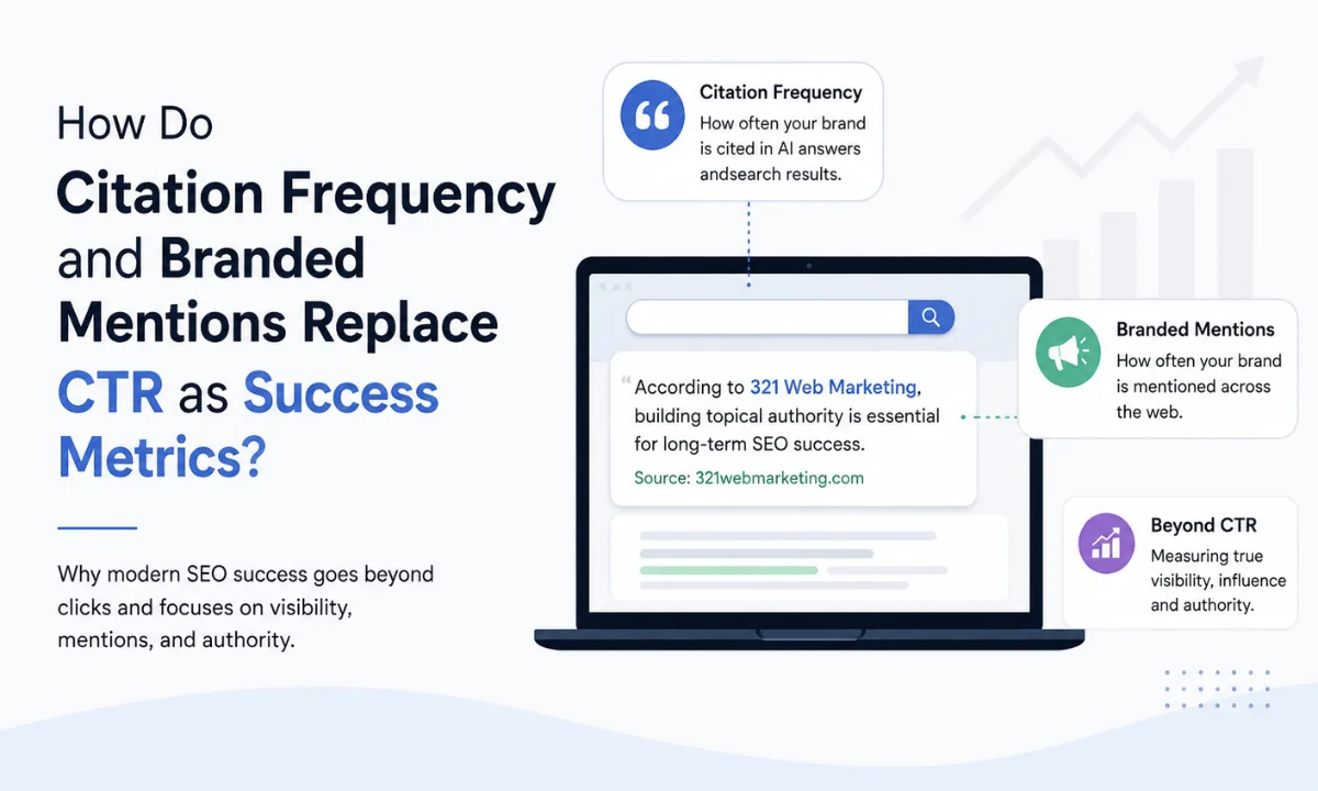 Citation frequency and branded mentions as modern SEO metrics